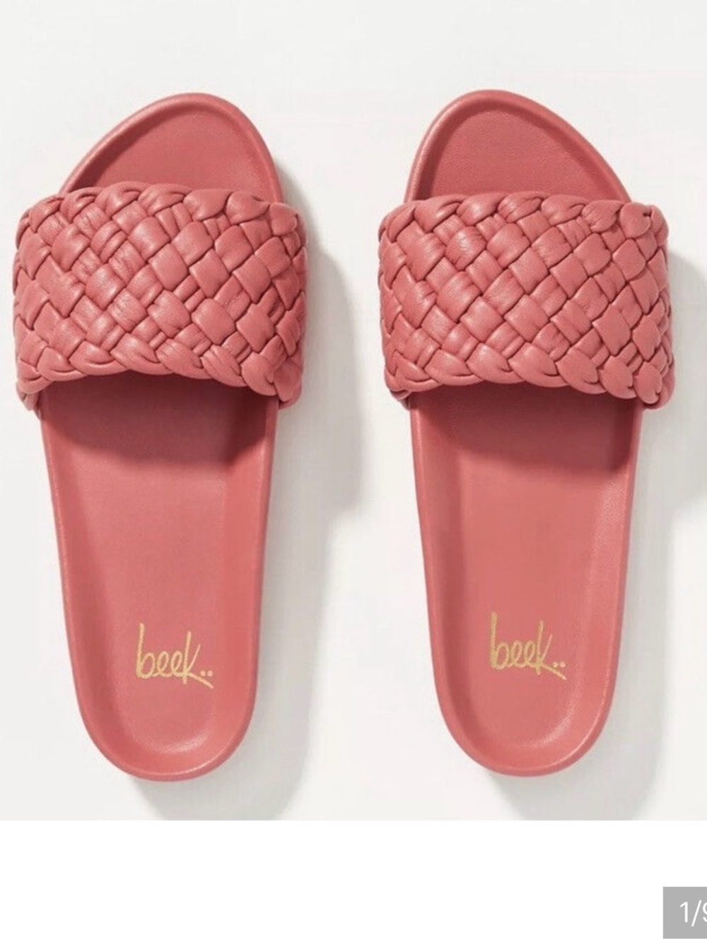 Beek Triller Braided Slide Sandals in Rose